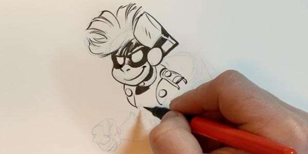 Masterclass pour dessiner SuperGroom et le Marsupilami par Yoann (Part 1)